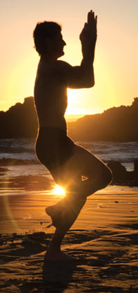 Mark on the beach, early morning